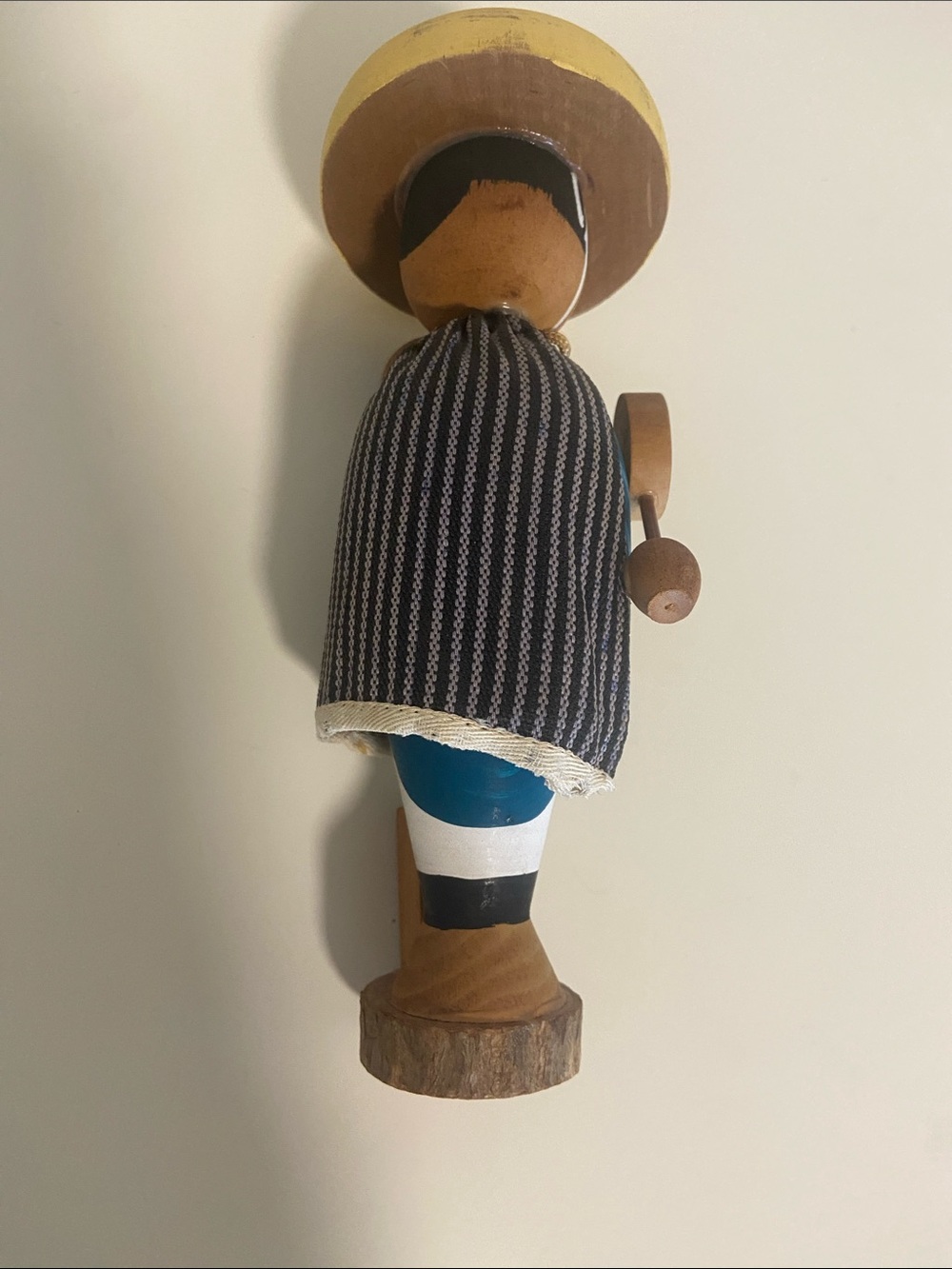 Vintage Wood Kunisada Chuji Father and Child Kokeshi Doll FF7 - Picture 5 of 6
